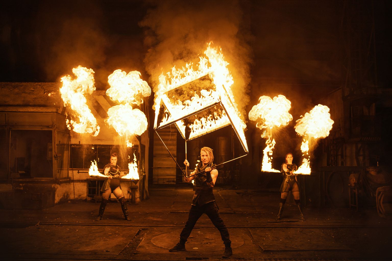 Rocková ohnivá show